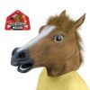 Festival Gadgets Pferde Maske Pferdemaske aufgesetzt
