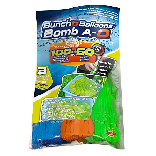 Original Bunch O Balloon Wasserbomben, 100 Wasserbomben in 60 Sekunden - selbstschließend ohne Knoten