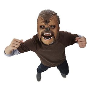 Star Wars elektronische Chewbacca Maske aufgesetzt